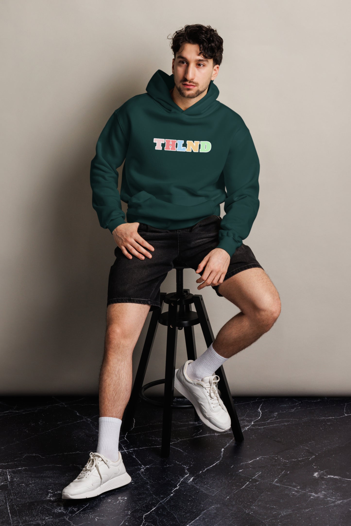 Oversized Classic Hoodie -  80% Cotton  II Dark Green