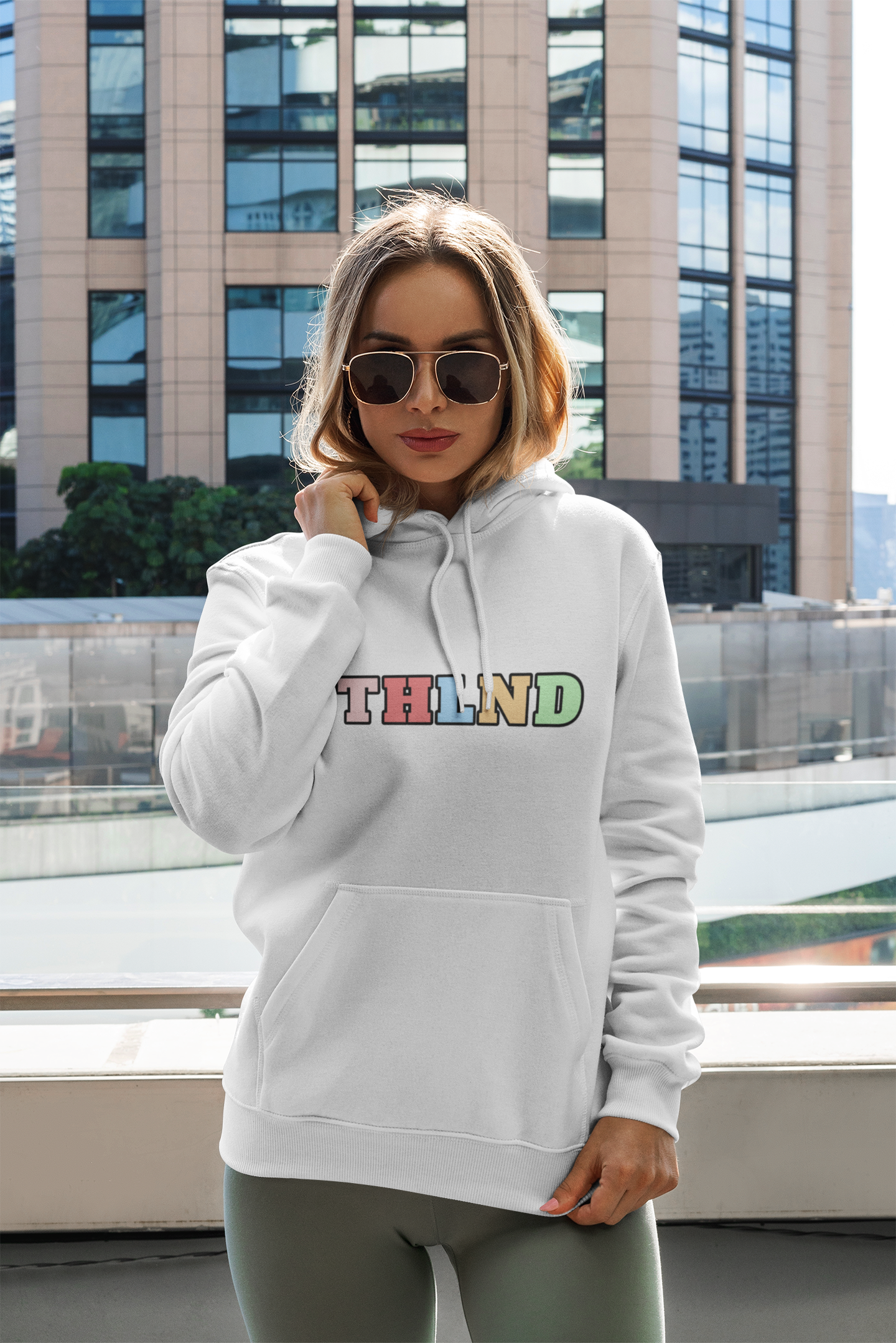 Best hoodies classic hood collection female front posing