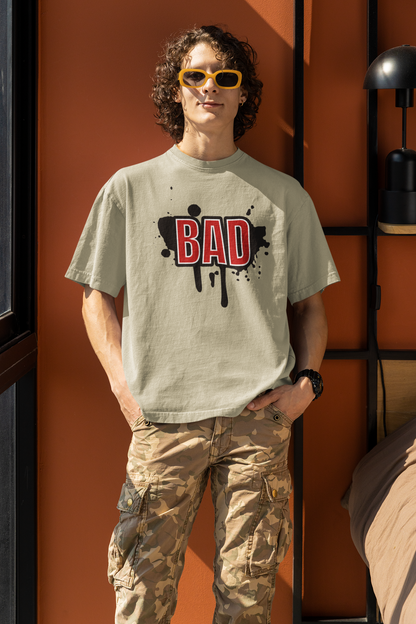 Oversized tee  Standard Tee Dark Cream  male front posing 