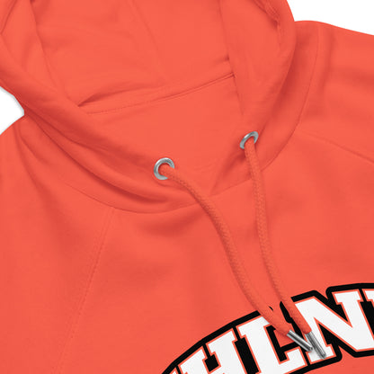 Cool Hoodies  orange color close up 