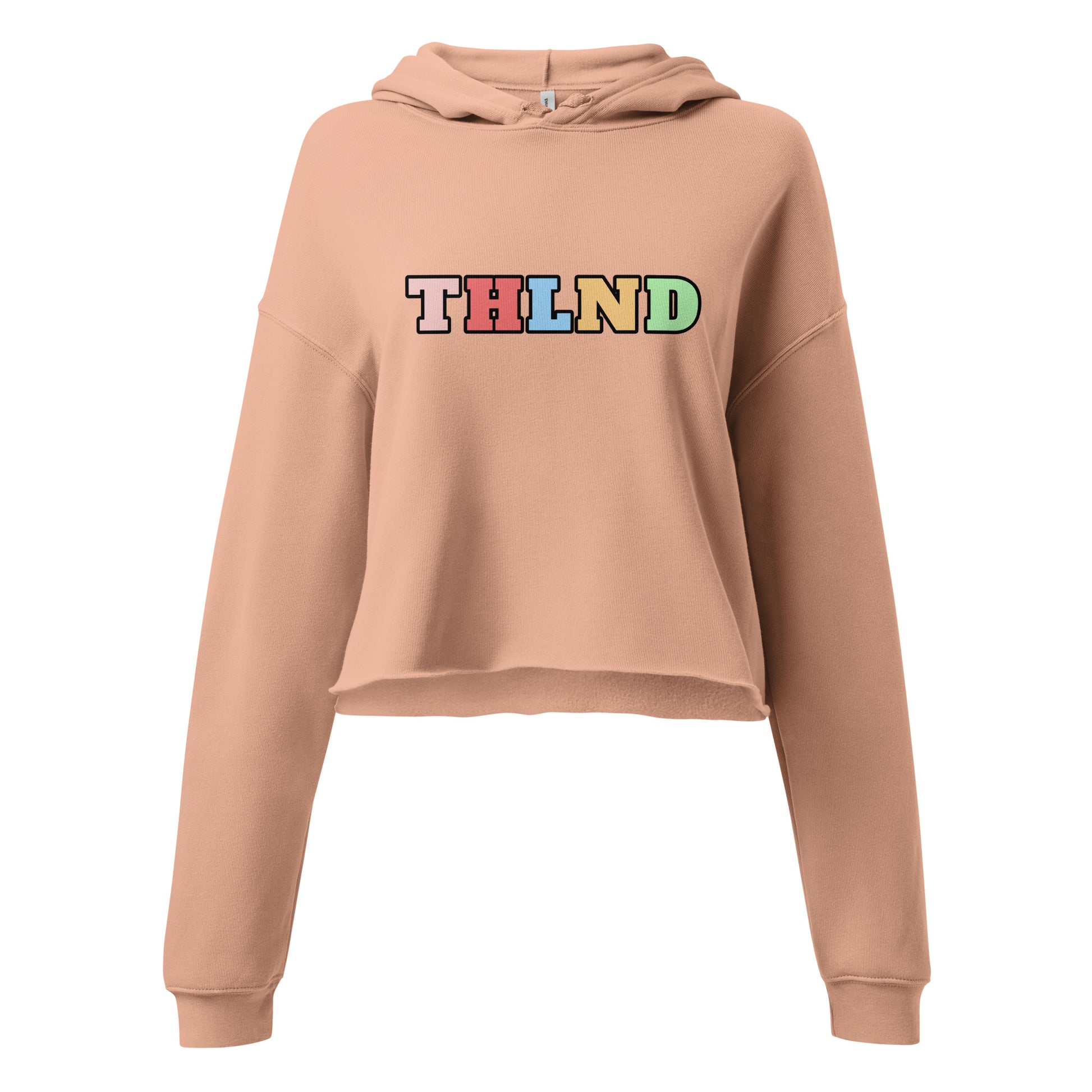 Cropped Hoodie Classic Crop/Hood Apricot front reference