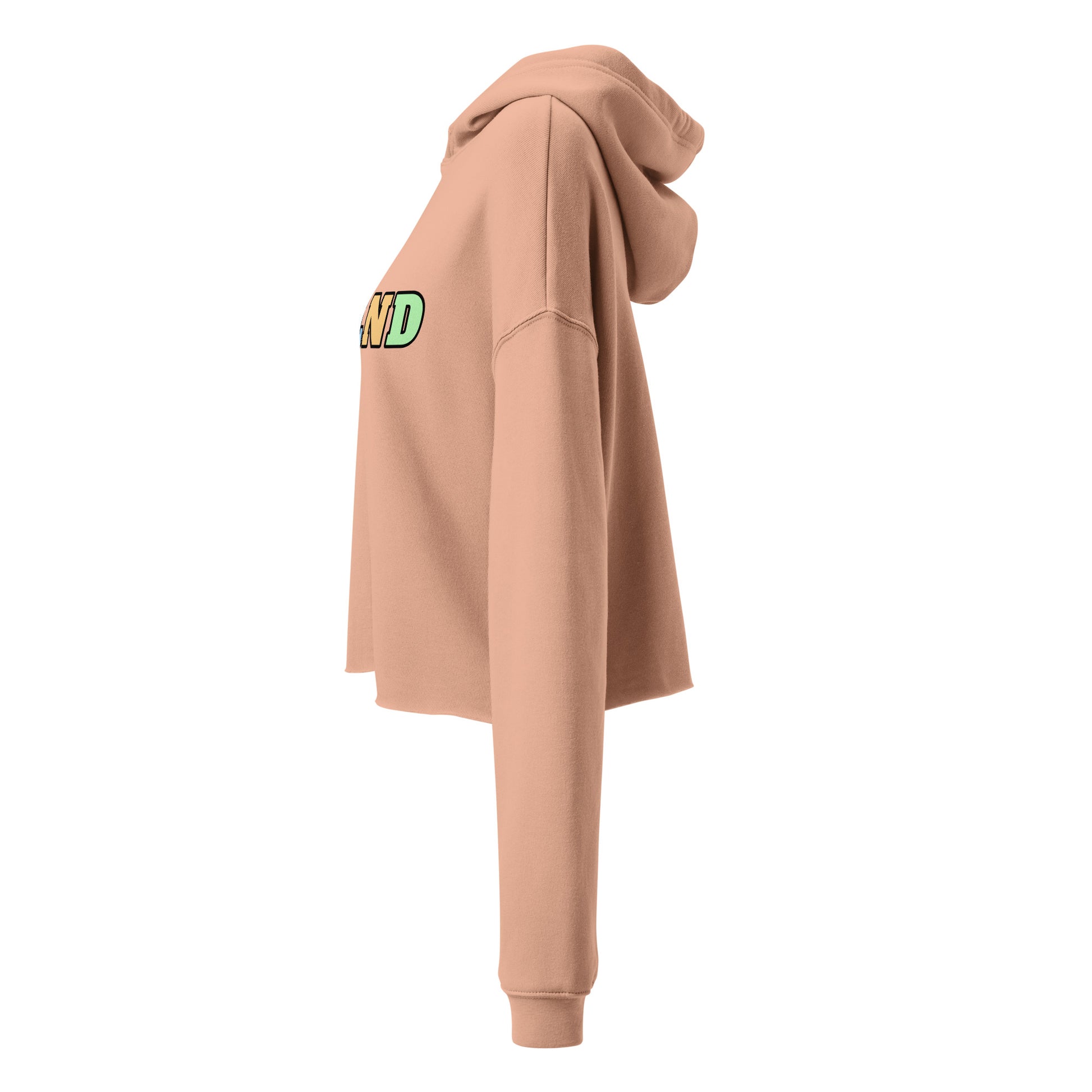 Cropped Hoodie Classic Crop/Hood Apricot Left side