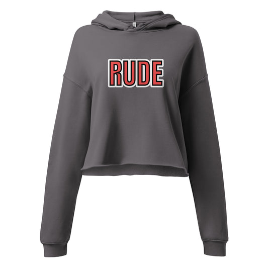 Cropped Hoodie Standard lovey Crop/Hood Dim Gray front reference