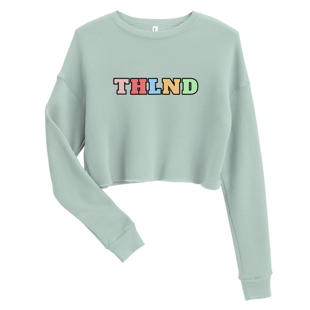 Women’s Crop Sweatshirt Classic Edition Opal  detail