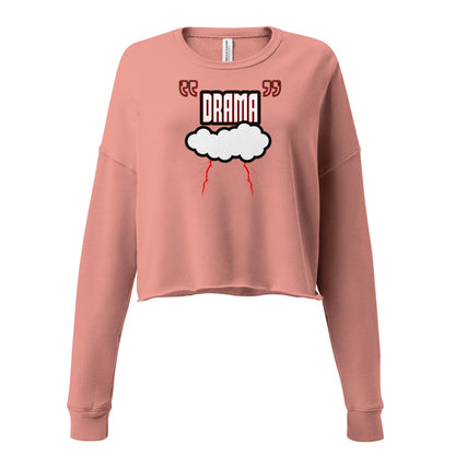 Crop Sweatshirt Drama Club brink Pink  front reference